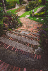 steps in a country garden
