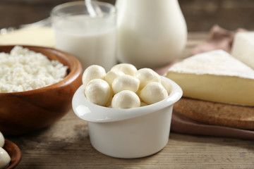 Dairy products, closeup