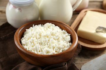 Dairy products, closeup
