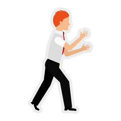 Male person concept represented by man icon. isolated and flat illustration 