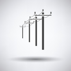 High voltage line icon