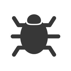 Insect concept represented by bug icon. isolated and flat illustration 