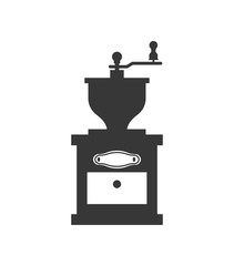 Coffee time concept represented by coffee greinder icon. isolated and flat illustration 