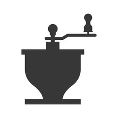 Coffee time concept represented by coffee greinder icon. isolated and flat illustration 