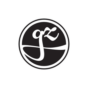 initial letter logo circle with ring