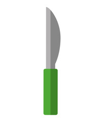 Cultery concept represented by knife icon. isolated and flat illustration 