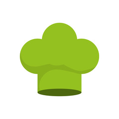 Organic and Healthy food concept represented by Chefs hat icon. isolated and flat illustration 
