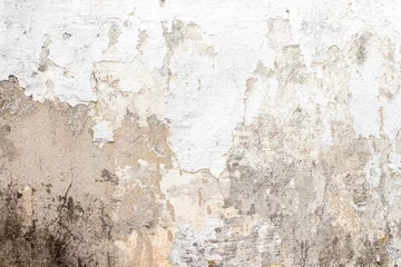 Naadloos Fotobehang Airtex Verweerde muur witte betonnen muurtextuur