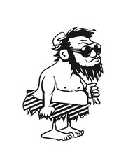 Caveman caveman pattern funny sunglasses