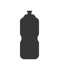 Healthy lifestyle and fitness concept represented by sport water bottle icon. isolated and flat illustration 