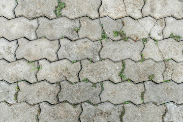 Concrete block floor