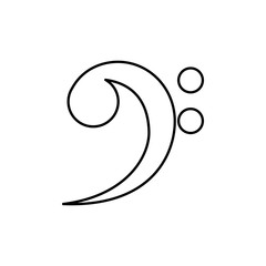 Music and sound concept represented by note icon. isolated and flat illustration 