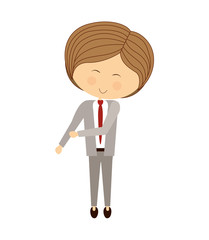 kid concept represented by happy boy cartoon icon. isolated and flat illustration 