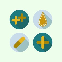 Medical flat icon, Vector flat illustration