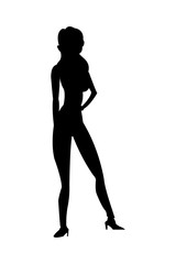 Fototapeta na wymiar woman standing icon