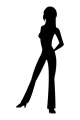 Fototapeta premium woman standing icon