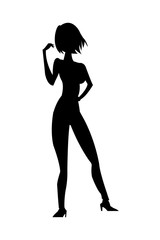 Fototapeta na wymiar woman standing icon