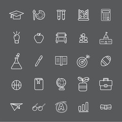 Vector UI Illustration Education School Study Concept