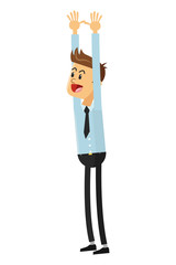 goofy businessman icon
