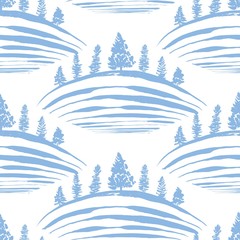 Frosty hills
