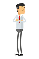 businessman looking up icon