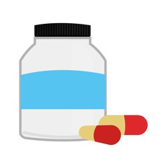 bottle with pills icon