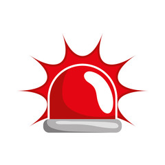 Security and insurance concept represented by alarm icon. isolated and flat illustration 