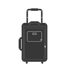 Travel and tourism concept represented by bag icon. isolated and flat illustration 