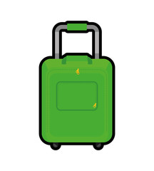 Travel and tourism concept represented by bag icon. isolated and flat illustration 