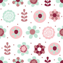 seamless background with flower design