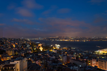 Fototapeta na wymiar Istanbul and the Bosphorus