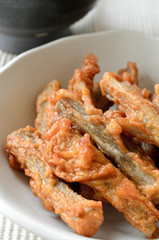 ゴボウのすり身揚げ