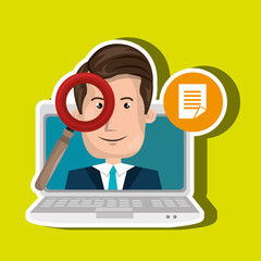 blog management design, vector illustration eps10 graphic 
