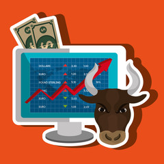 stock exchange design, vector illustration eps10 graphic 