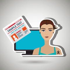 social network user design, vector illustration eps10 graphic 