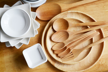 kitchen were, wood dish, ceramic, cooking