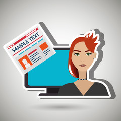 social network user design, vector illustration eps10 graphic 