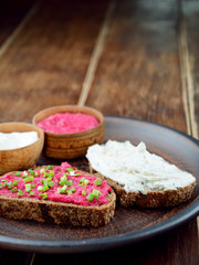 Tasty tapas on the table