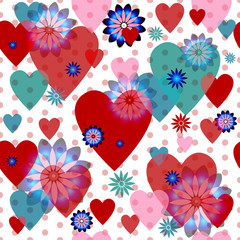  Seamless valentine pattern