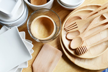 kitchen were, wood dish, ceramic, cooking