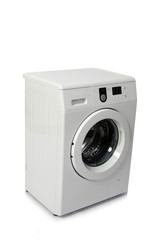 Washing machine isolated on white background