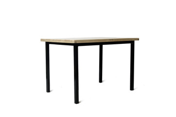 Table furniture isolated on the white