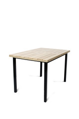 Table furniture isolated on the white