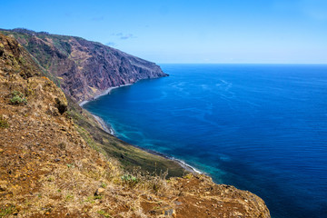 Fototapeta na wymiar Madeira island seaside, Porto Moniz, Portugal