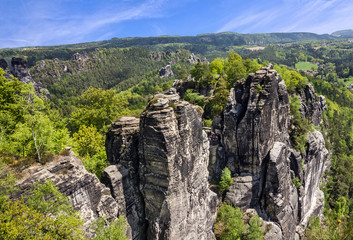 Saxon Switzerland, Germany. Natural rock landscape