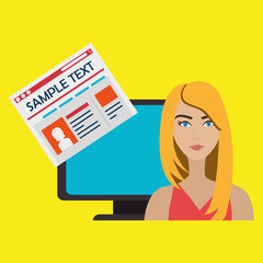 social network user design, vector illustration eps10 graphic 