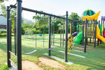 Fototapeta premium Children playground park.