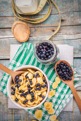 cornflake with  bilberry