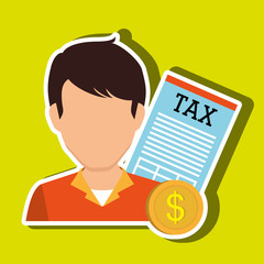 tax debtor design, vector illustration eps10 graphic 