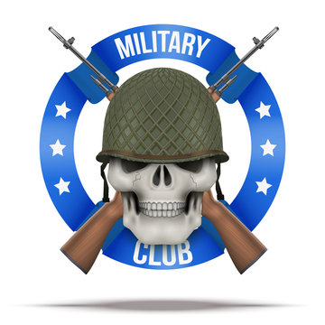 Military club or company badges and labels